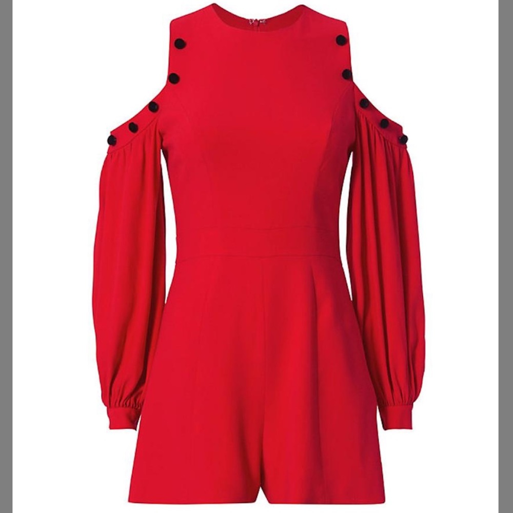 Alexis Kourtney red long sleeve romper - Picture 2 of 15